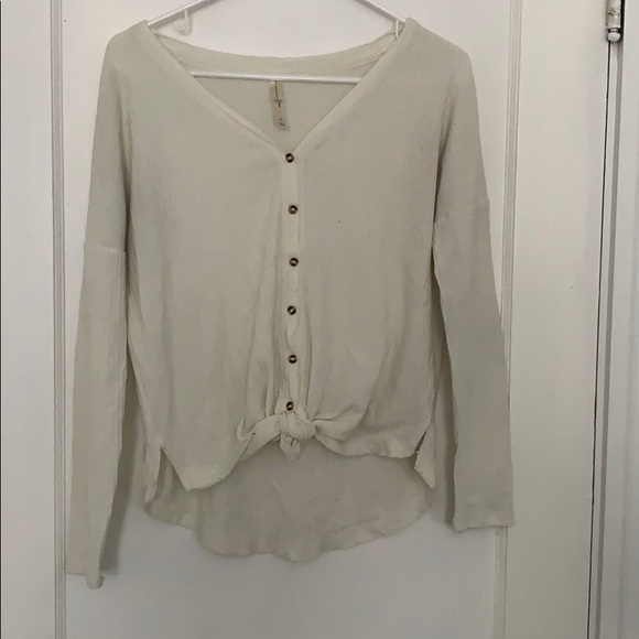 off white button sweater - Picture 1 of 2